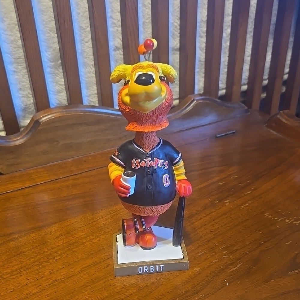 Orange and Black Mascot Figurine